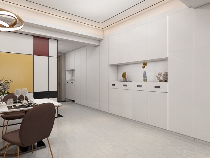 簡約風格客餐廳效果圖